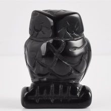 Load image into Gallery viewer, Carved Owl Natural Crystal 1.5 inch Figurine Handmade