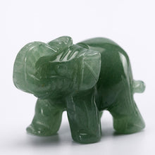 Load image into Gallery viewer, Elephant Natural Crystal carved 1.5 inch Figurine