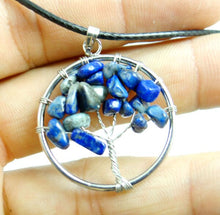 Load image into Gallery viewer, Natural Cyrstal Wisdom Tree Charm