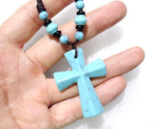 Load image into Gallery viewer, Natural Crystal Cross Pendant