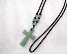 Load image into Gallery viewer, Natural Crystal Cross Pendant