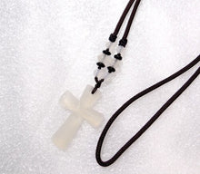 Load image into Gallery viewer, Natural Crystal Cross Pendant