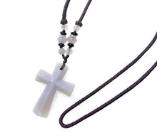 Load image into Gallery viewer, Natural Crystal Cross Pendant