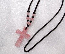 Load image into Gallery viewer, Natural Crystal Cross Pendant