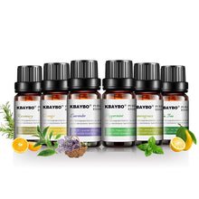 Load image into Gallery viewer, Essential Oil for Diffuser Aromatherapy - 6 Fragrances - Lavender Tea Tree Rosemary Lemongrass Orange