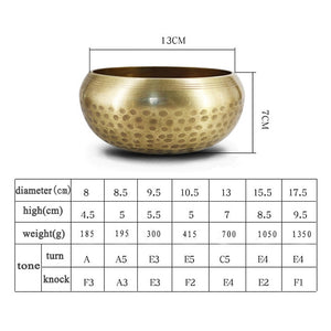 Tibetan Buddhism Hammered Singing Bowl