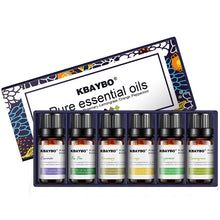 Load image into Gallery viewer, Essential Oil for Diffuser Aromatherapy - 6 Fragrances - Lavender Tea Tree Rosemary Lemongrass Orange