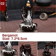 Load image into Gallery viewer, Tower Ceramic Backflow Aromatherapy Incense Burner - 8 Styles