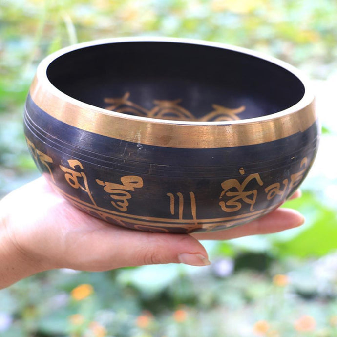 Tibetan Buddhism Hand Hammered Singing Bowl - Meditation Bell Yoga Spiritual Chakra Buddhist Healing