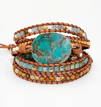 Load image into Gallery viewer, Unique Mixed Natural Stones 5 Strands Wrap Handmade Bracelet