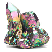 Load image into Gallery viewer, Rainbow Flame Aura Titanium Quartz Crystal Cluster Geode 95-188g/Pcs