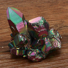 Load image into Gallery viewer, Rainbow Flame Aura Titanium Quartz Crystal Cluster Geode 95-188g/Pcs