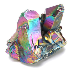 Load image into Gallery viewer, Rainbow Flame Aura Titanium Quartz Crystal Cluster Geode 95-188g/Pcs