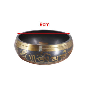 Tibetan Buddhism Hand Hammered Singing Bowl - Meditation Bell Yoga Spiritual Chakra Buddhist Healing