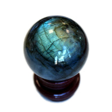 Load image into Gallery viewer, 1pc Natural rainbow labradorite sphere 45mm