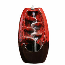 Load image into Gallery viewer, Mountain River Handicraft Incense Holder Ceramic Backflow Waterfall Smoke Incense Burner Censer Holder Mother&#39;s Gift Home Decor