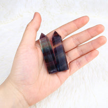 Load image into Gallery viewer, Single Pointed Colorful Fluorite Crystal