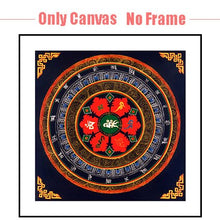 Load image into Gallery viewer, Tibetan Thangka Mandala Art Paintings Buddha Art Wall Pictures Home Decor Culture Spiritual Canvas Painting Religion Canvas Art