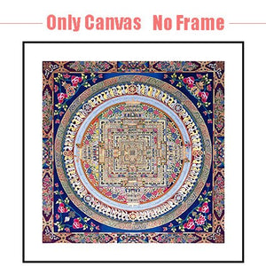 Tibetan Thangka Mandala Art Paintings Buddha Art Wall Pictures Home Decor Culture Spiritual Canvas Painting Religion Canvas Art