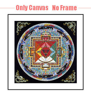 Tibetan Thangka Mandala Art Paintings Buddha Art Wall Pictures Home Decor Culture Spiritual Canvas Painting Religion Canvas Art