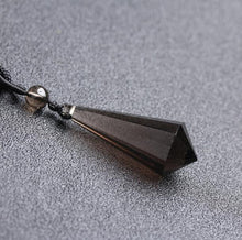 Load image into Gallery viewer, 100% Natural Smoky Quartz Crystal Point or Star of David Pendant