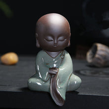 Load image into Gallery viewer, Mini Buddha Statues Tathagata India Yoga Mandala Sculptures Ceramic Tea Ceremony Ornaments Gift Home Decor Monk Figurine