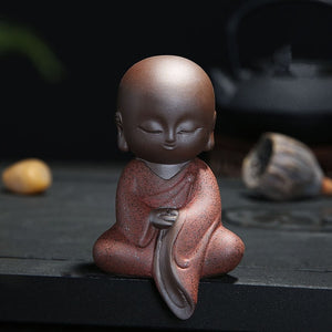 Mini Buddha Statues Tathagata India Yoga Mandala Sculptures Ceramic Tea Ceremony Ornaments Gift Home Decor Monk Figurine