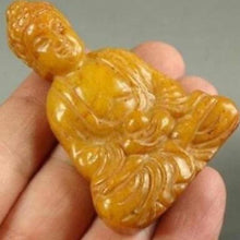 Load image into Gallery viewer, charming GREEN JADE PENDANT Handwork CARVED BUDDHA hand-carved STATUE SPIRITUAL BELIEF FIGURINES COLLECTABLE