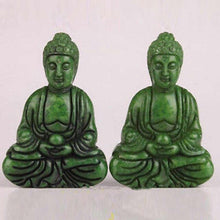 Load image into Gallery viewer, charming GREEN JADE PENDANT Handwork CARVED BUDDHA hand-carved STATUE SPIRITUAL BELIEF FIGURINES COLLECTABLE