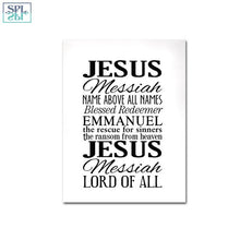 Load image into Gallery viewer, Black and White &quot;Jesus&quot; Canvas Wall Hanging - Framed or Unframed, Assorted Sizes