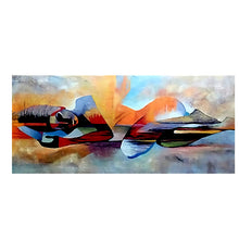 Load image into Gallery viewer, Lord Buddha Abstract Painting on Canvas - Assorted Sizes