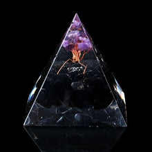 Load image into Gallery viewer, 55 x 55 x 65mm Gathering Fortune Orgonite Pyramid  - 3 Styles