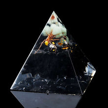 Load image into Gallery viewer, 55 x 55 x 65mm Gathering Fortune Orgonite Pyramid  - 3 Styles