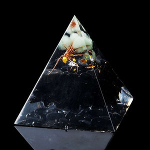 55 x 55 x 65mm Gathering Fortune Orgonite Pyramid  - 3 Styles