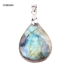 Load image into Gallery viewer, Natural irregular crystal Pendants - Labradorite, Moonstone or Sunstone Necklace