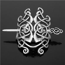 Load image into Gallery viewer, Norse Viking Hair Sticks Runes Dragon Hairpin Knot Amulet Haeds Hair Clips Stick Slide Accessories For Wedding Jewelry